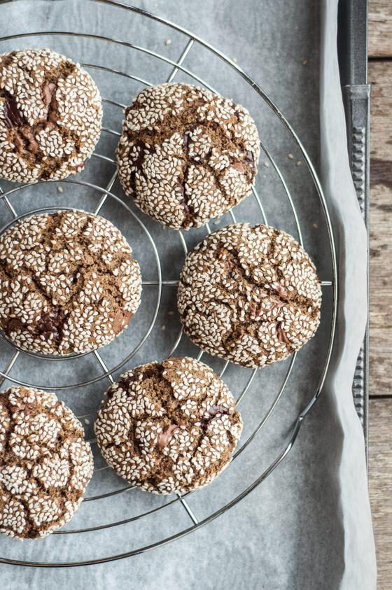 Foto em destaque de Cookies de Tahini