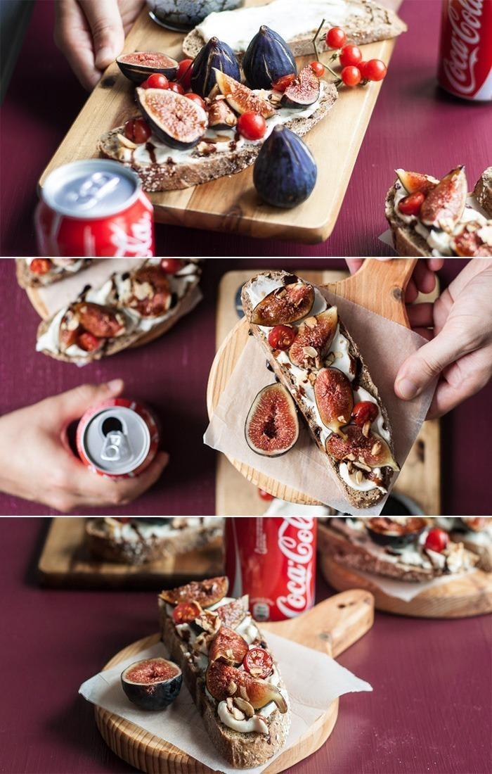 Foto em destaque de Bruschetta com Queijo-Creme e Figos