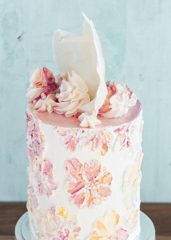 Foto em destaque de Bolo Flores em Buttercream