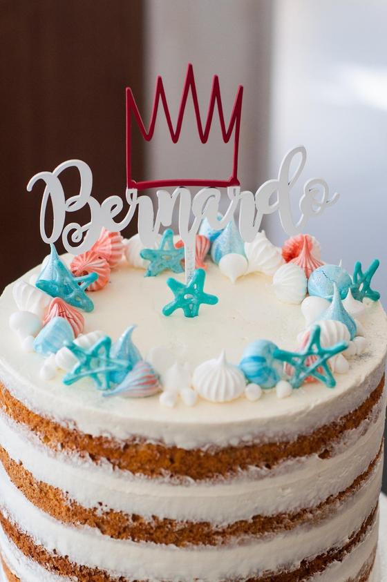 Foto em destaque de Bolo Baptizado do Bernardo